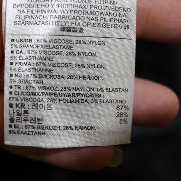 Banana Republic Gray and Black Midi Dress 14 Business Casual Carrer - Picture 11 of 11